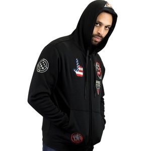 F778 PATCHED HOODIE SWEATSHIRTS